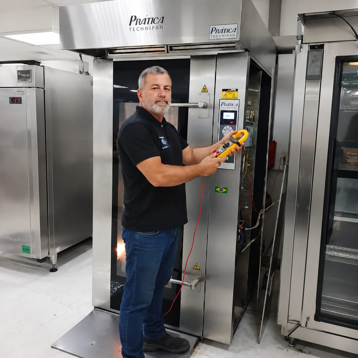 Técnico VLMÁQSERVICES realizando diagnóstico em geladeira no Rio de Janeiro